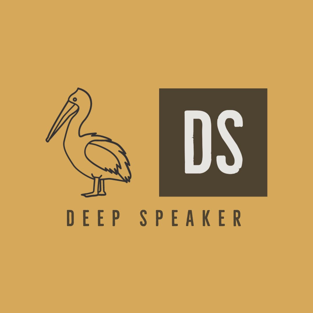 Original Deep Speaker pelican and DS artwork, Golden hour edition